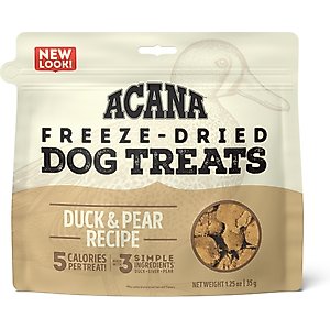 ACANA Singles Duck & Pear Grain-Free Limited Ingredients & Freeze-Dried Dog Treats, 1.25-oz bag