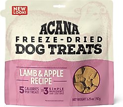 ACANA Singles Lamb & Apple Grain-Free Limited Ingredients & Freeze-Dried Dog Treats, 3.25-oz bag