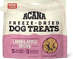 ACANA Singles Lamb & Apple Grain-Free Limited Ingredients & Freeze-Dried Dog Treats, 1.25-oz bag