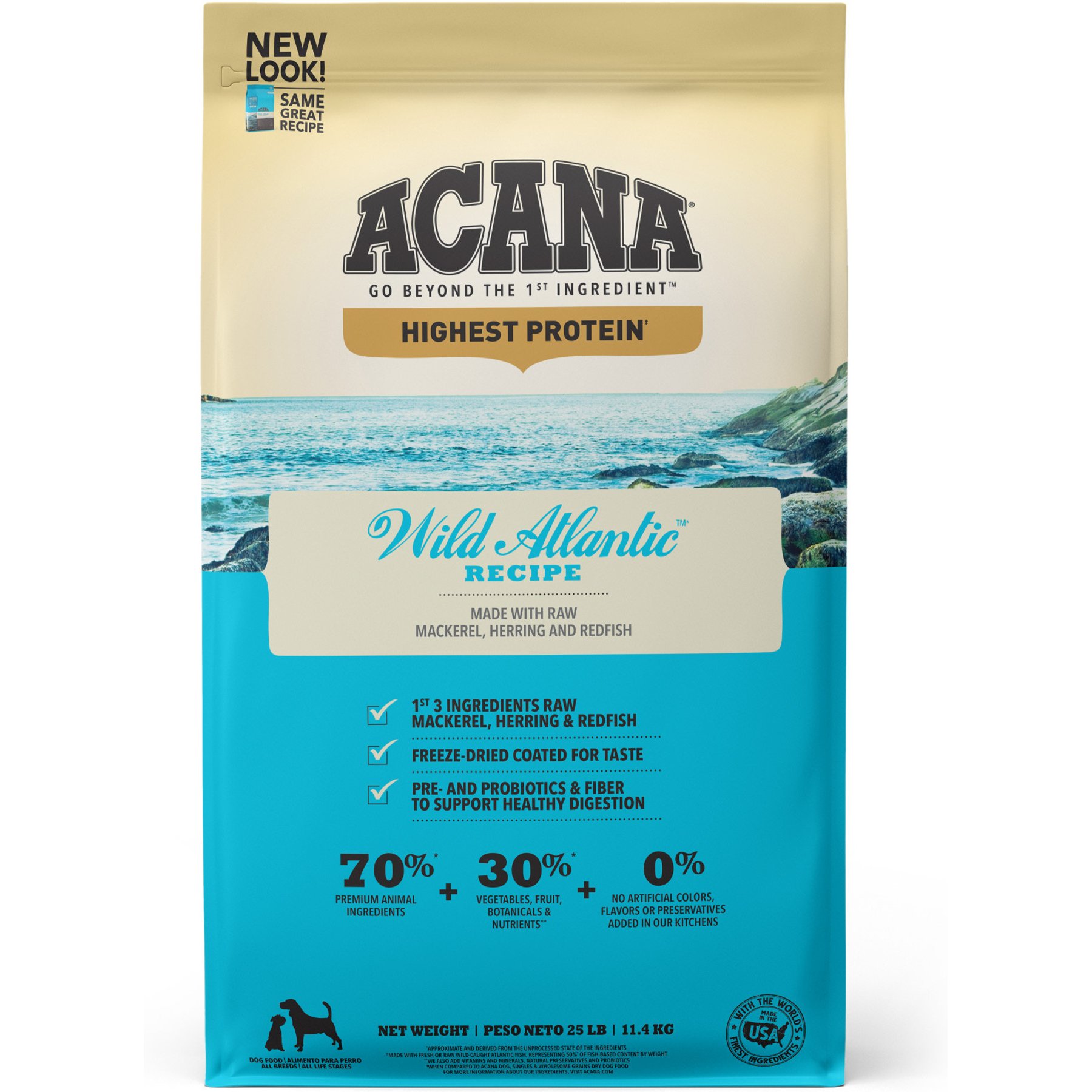 ACANA Wild Atlantic Regional Formula Dry Dog Food, 25-lb