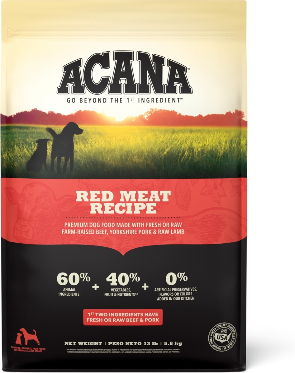 クーちゃんのママさん専用 ACANA RED MEAT RECIPE 2kg×9 ACANA Red Meat Grain-Free Dry Dog Food, 13-lb bag - Chewy.com