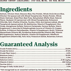 Nutro Wholesome Essentials Salmon & Brown Rice Recipe Dry Cat Food, 14-lb bag