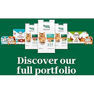 Nutro Wholesome Essentials Chicken & Brown Rice Recipe Senior Dry Cat Food, 14-lb bag