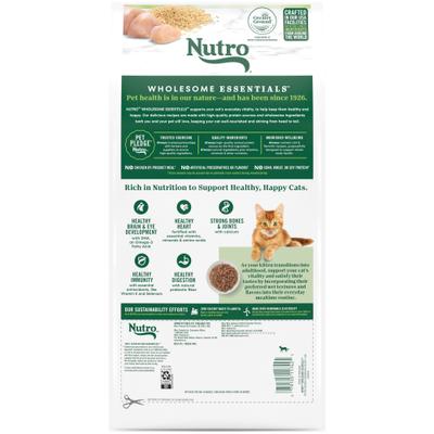 Show full view: Kitten Variety Pack: Nutro Perfect Portions Variety Pack Pate Wet Food, 2.6-oz, case of 12 twin-packs + Greenies Smartbites Chicken Flavor Crunchy Treat, 16-oz tub + Nutro Wholesome Essentials Chicken & Brown Rice Recipe Dry Food, 3-lb bag slide 9 of 9