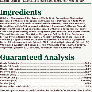 Nutro Wholesome Essentials Chicken & Brown Rice Recipe Senior Dry Cat Food, 14-lb bag