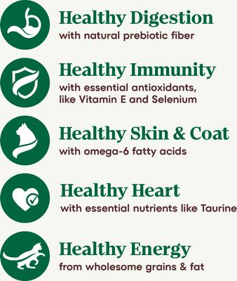 Show full view: Nutro Wholesome Essentials Chicken & Brown Rice Recipe Senior Dry Cat Food, 14-lb bag slide 5 of 10