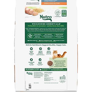 Nutro Wholesome Essentials Chicken & Brown Rice Recipe Senior Dry Cat Food, 14-lb bag