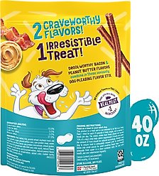 Beggin' Flavor Stix with Bacon & Peanut Butter Flavor Soft & Chewy Dog Treats, 40-oz pouch slide 2 of 8