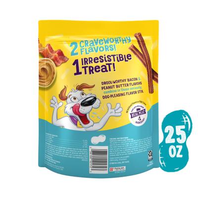 Show full view: Beggin' Flavor Stix with Bacon & Peanut Butter Flavor Soft & Chewy Dog Treats, 25-oz pouch slide 3 of 12
