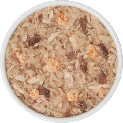 Show full view: Fussie Cat Premium Tuna with Shrimp in Aspic Wet Cat Food, 2.47-oz pouch, case of 12 slide 3 of 3