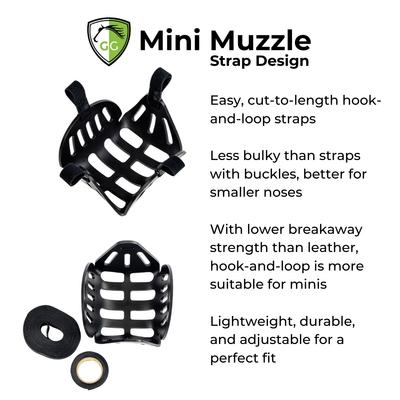 Show full view: GreenGuard Grazing Horse Muzzle, Black, Mini, 3.5-in slide 3 of 8