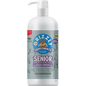 Grizzly Life Stage Liquid Health Supplement for Senior Dogs, 32-fl oz bottle