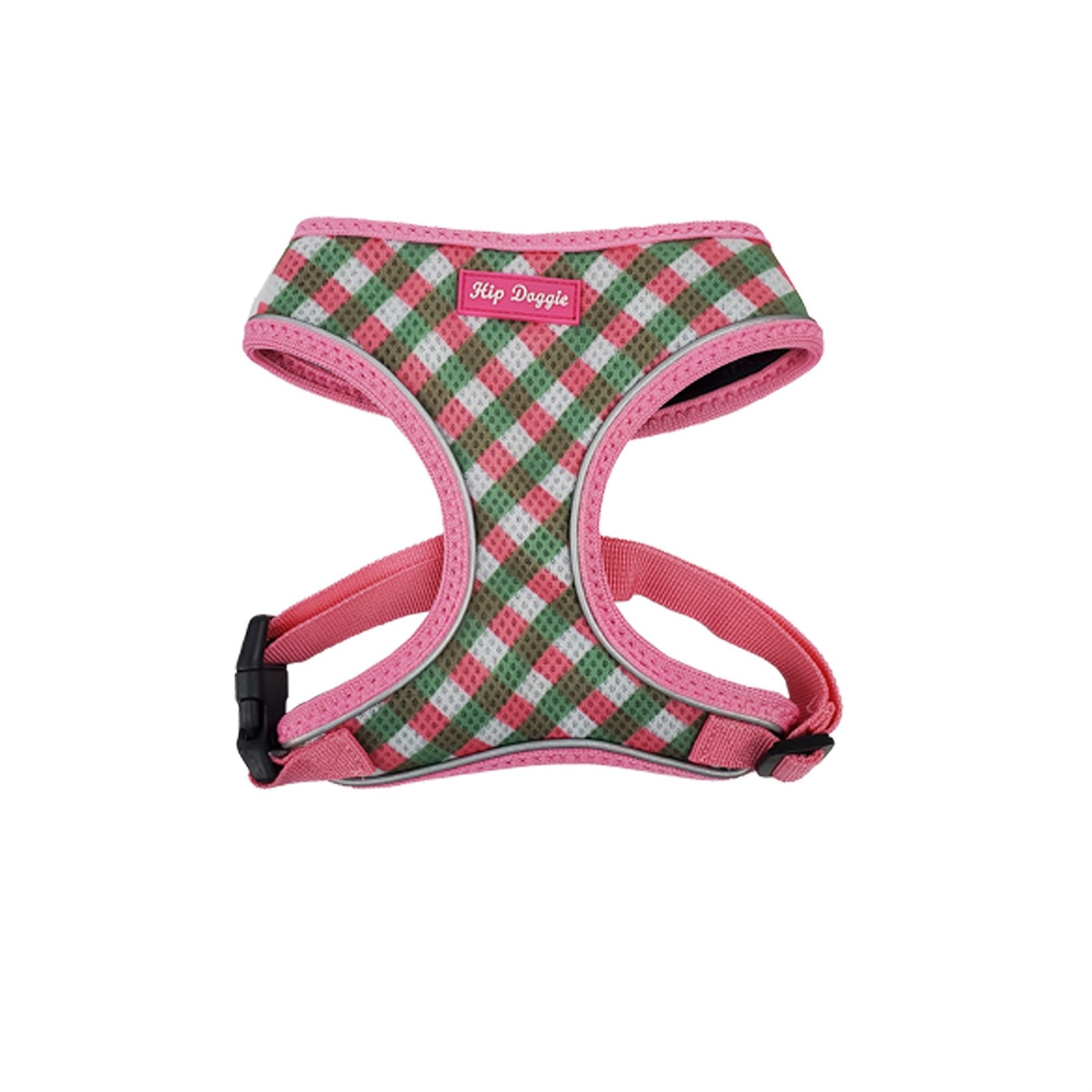 Hip Doggie Ultra Comfort Dog Harness, Pink/Green, Small