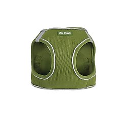 Hip Doggie EZ Reflective Dog Harness, Olive Green, Medium