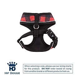 Hip Doggie Ultra Comfort Reflective Dog Harness, Red/Black, Medium slide 2 of 7