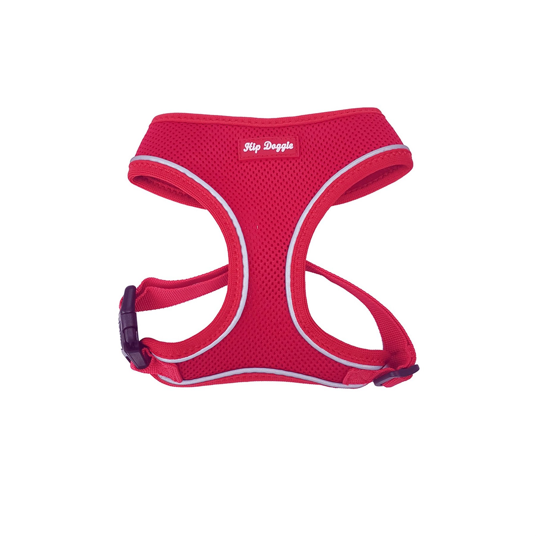 Hip Doggie Ultra Comfort Reflective Dog Harness, Red, Large