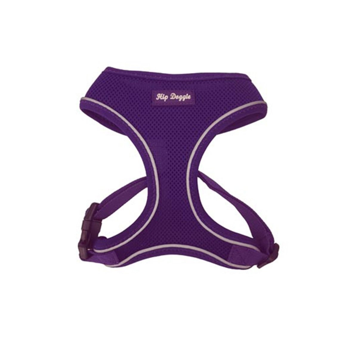 Hip Doggie Ultra Comfort Reflective Dog Harness, Purple, Small