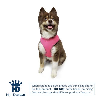Show full view: Hip Doggie Ultra Comfort Reflective Dog Harness, Pink, Medium slide 2 of 8