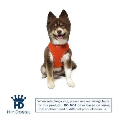 Show full view: Hip Doggie Ultra Comfort Reflective Dog Harness, Orange, XX-Large slide 2 of 8