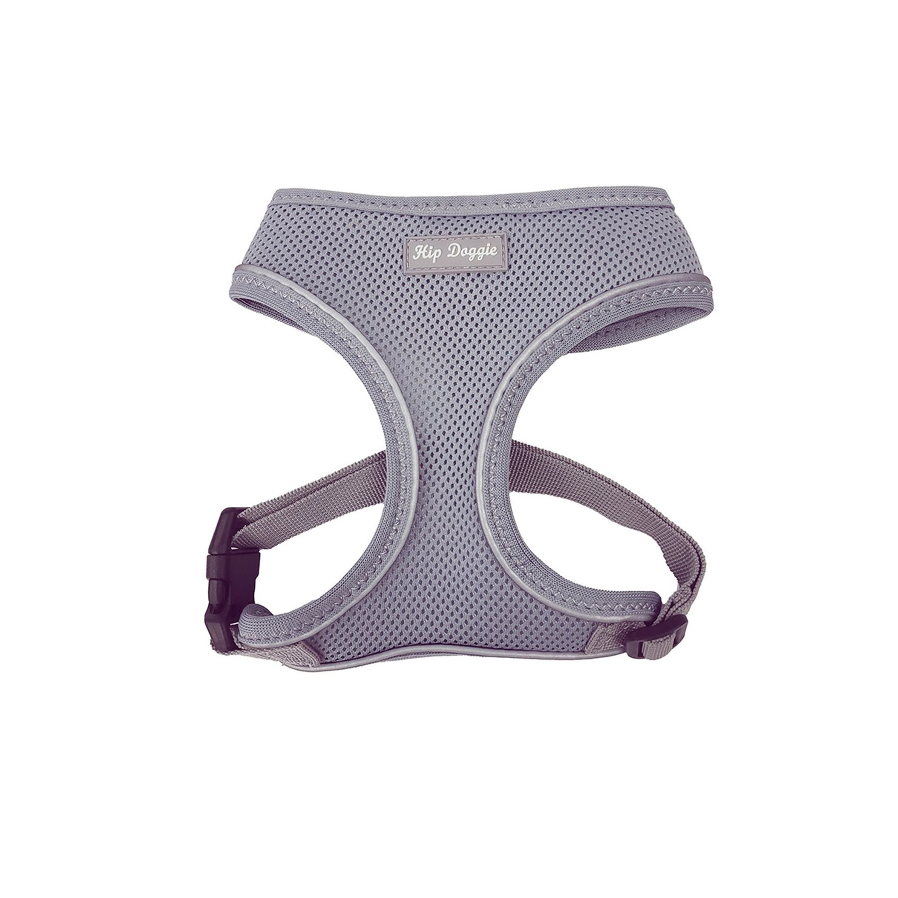 Hip Doggie Ultra Comfort Reflective Dog Harness, Grey, Large
