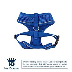 Hip Doggie Ultra Comfort Reflective Dog Harness, Royal Blue, Medium slide 2 of 8