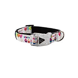 Hip Doggie Adjustable Dog Collar, Party, Medium