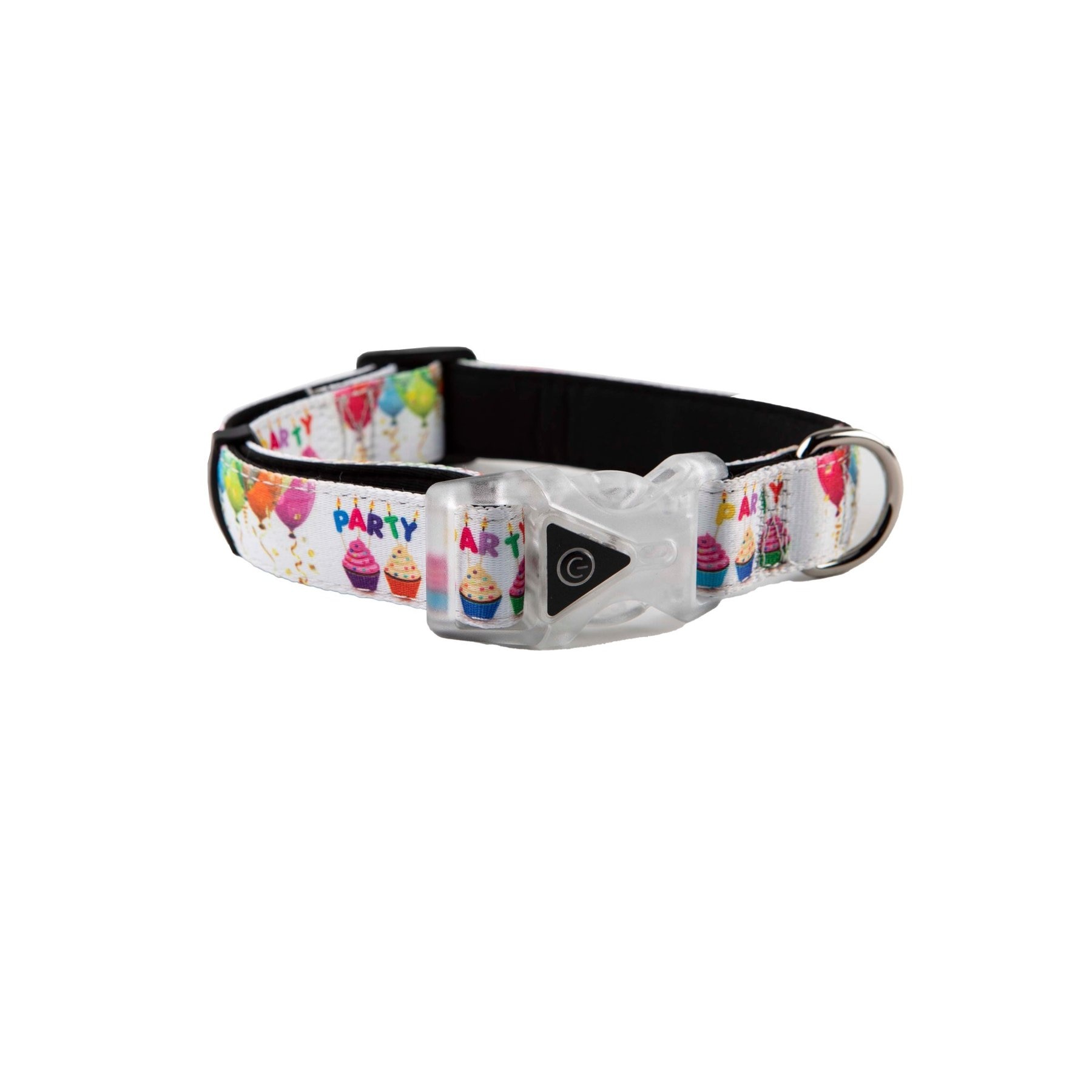 Hip Doggie Adjustable Dog Collar, Party, Medium