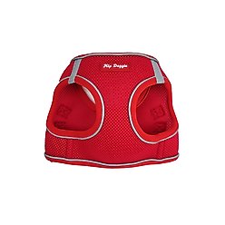 Hip Doggie EZ Reflective Dog Harness, Red, X-Small