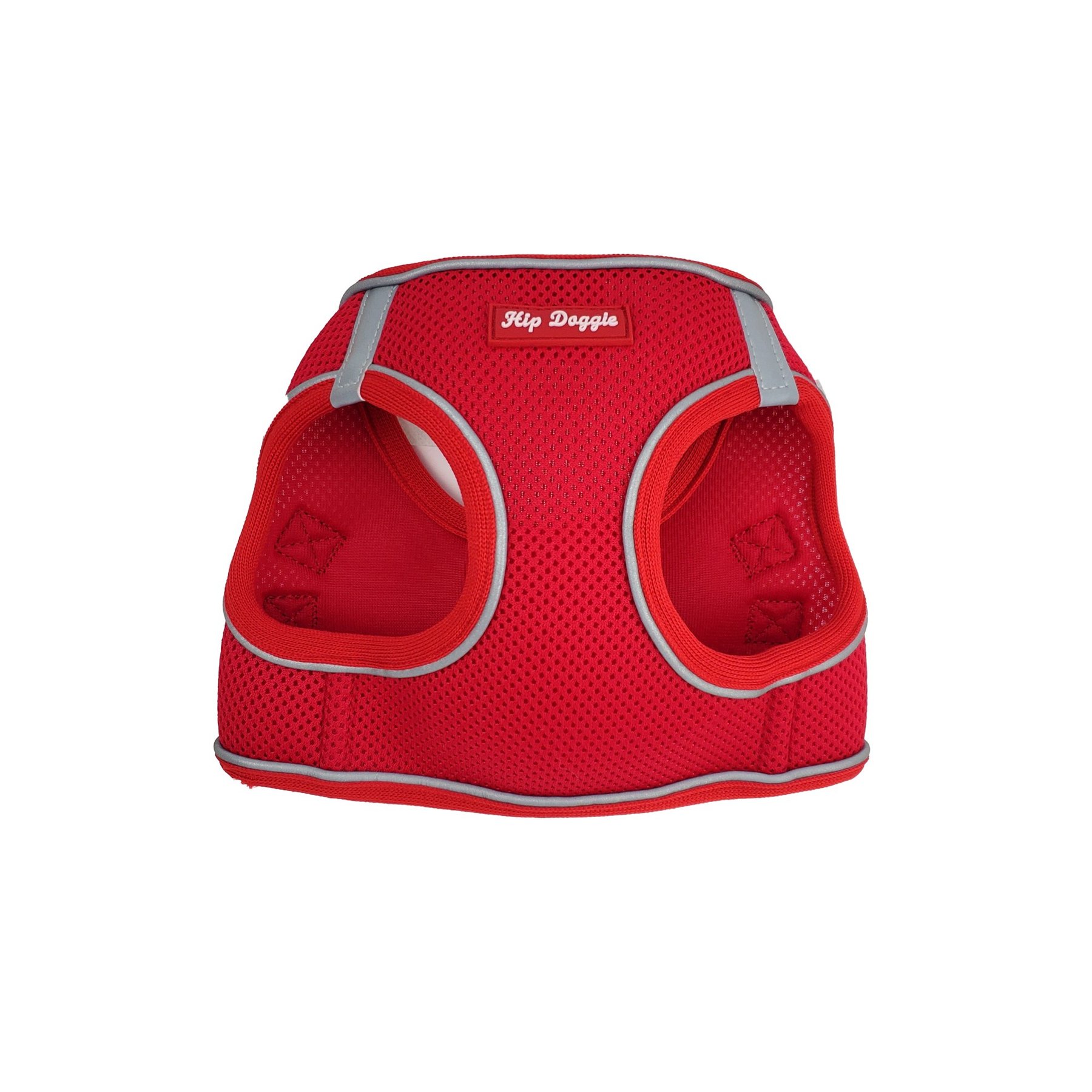 Hip Doggie EZ Reflective Dog Harness, Red, Small