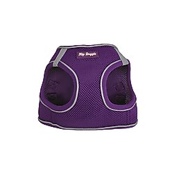 Hip Doggie EZ Reflective Dog Harness, Purple, X-Small