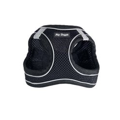 Hip Doggie EZ Reflective Dog Harness, Black, XX-Large