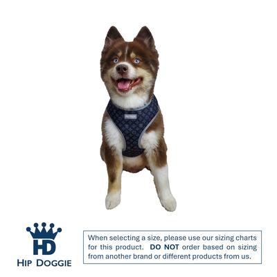 Show full view: Hip Doggie Ultra Comfort Dog Harness, Dark Grey, X-Large slide 2 of 8