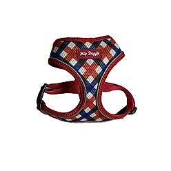 Hip Doggie Ultra Comfort Dog Harness, Red/Navy, Small