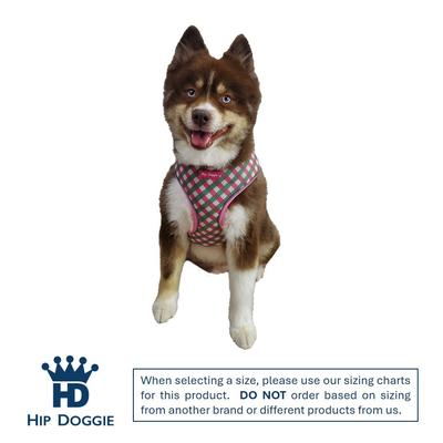 Show full view: Hip Doggie Ultra Comfort Dog Harness, Pink/Green, Medium slide 2 of 8