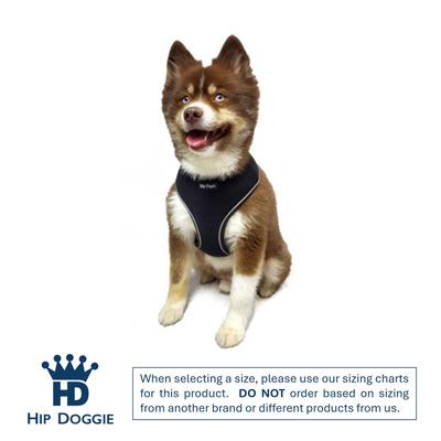 Show full view: Hip Doggie Ultra Comfort Reflective Dog Harness, Black, Small slide 2 of 8