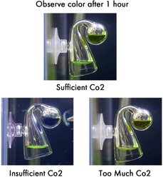 SunGrow Glass Drop Checker with Solution for Betta Fish Tank Plants, Aquarium CO2 Indicator Kit  slide 2 of 6