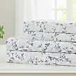 Show in main carousel: MODERN THREADS Soft Microfiber Solid Bed Sheet Set, Floral Blue, Twin slide 1 of 4