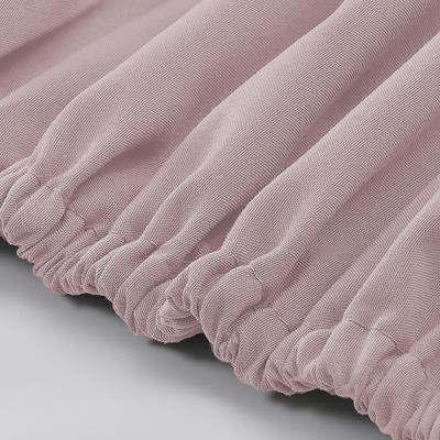 Show full view: MODERN THREADS Soft Microfiber Solid Bed Sheet Set, Soft Rose, King slide 5 of 7