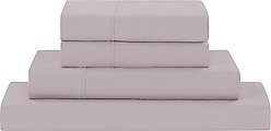 MODERN THREADS Soft Microfiber Solid Bed Sheet Set, Mauve, Twin