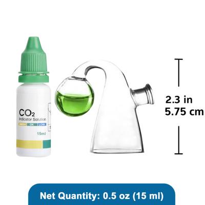 Show full view: SunGrow Glass Drop Checker with Solution for Betta Fish Tank Plants, Aquarium CO2 Indicator Kit  slide 6 of 7