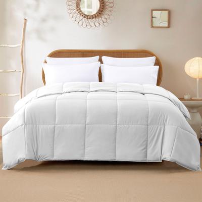 Show full view: MODERN THREADS Reversible Down Alternative Comforter, White/White, Queen slide 5 of 7