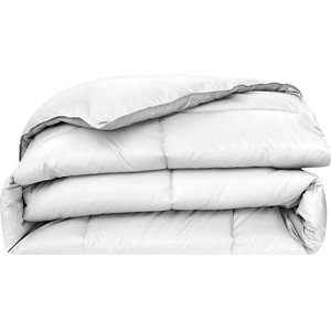 MODERN THREADS Reversible Down Alternative Comforter, White/White, Queen