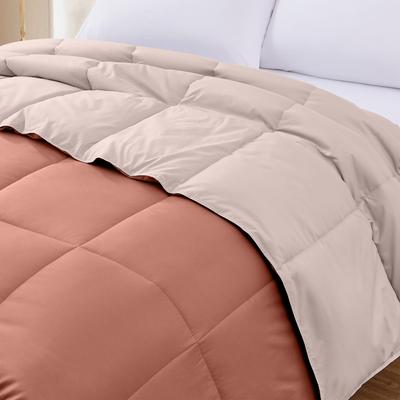 Show full view: MODERN THREADS Reversible Down Alternative Comforter, Dark Rose/Pink, Queen slide 3 of 7
