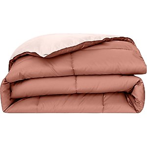 MODERN THREADS Reversible Down Alternative Comforter, Dark Rose/Pink, Queen