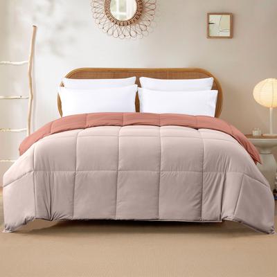 Show full view: MODERN THREADS Reversible Down Alternative Comforter, Dark Rose/Pink, Queen slide 5 of 7