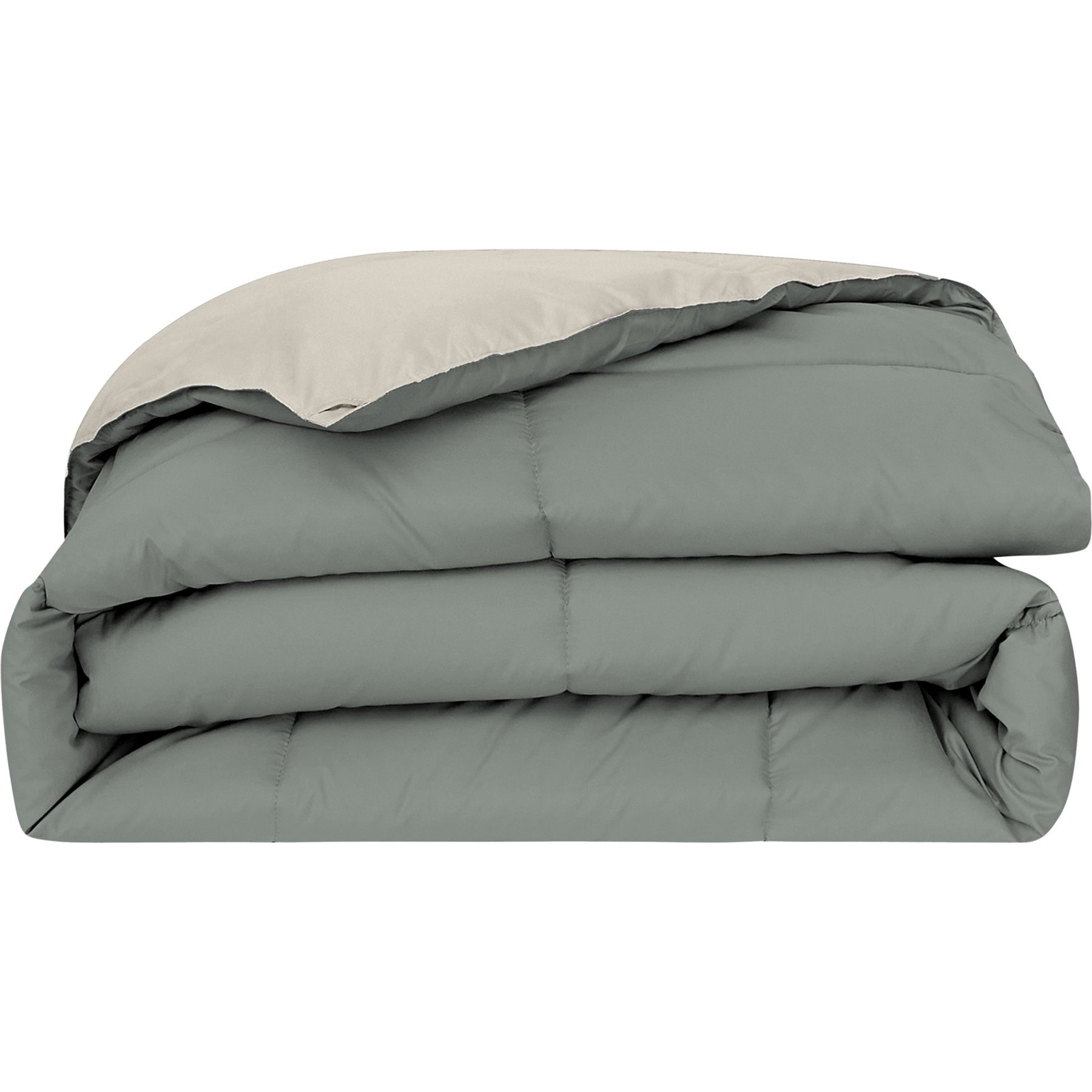MODERN THREADS Reversible Down Alternative Comforter, Sage Green/Cream, Twin