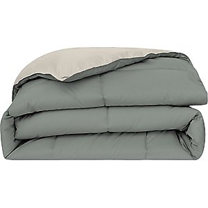 MODERN THREADS Reversible Down Alternative Comforter, Sage Green/Cream, Twin