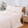 Show in main carousel: MODERN THREADS Soft Microfiber Solid Bed Sheet Set, Floral Rose, Twin slide 2 of 7