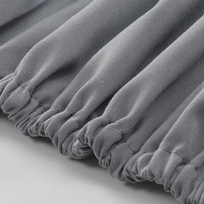 Show full view: MODERN THREADS Soft Microfiber Solid Bed Sheet Set, Grey, Queen slide 5 of 7