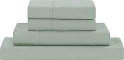 MODERN THREADS Soft Microfiber Solid Bed Sheet Set, Sea Green, Queen